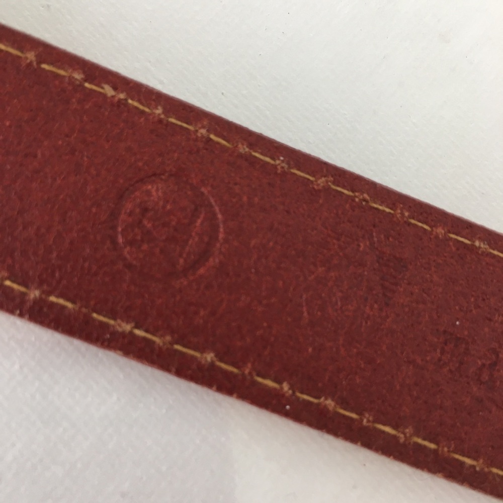 Martin Dingman Men’s Brown Leather Belt Size XL Italian Made Preppy Old Money - Picture 7 of 10